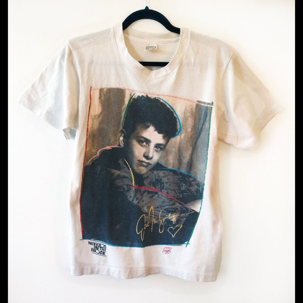 Vintage 90's New Kids on the Block NKOTB Joey McIntyre T-Shirt, Women's M